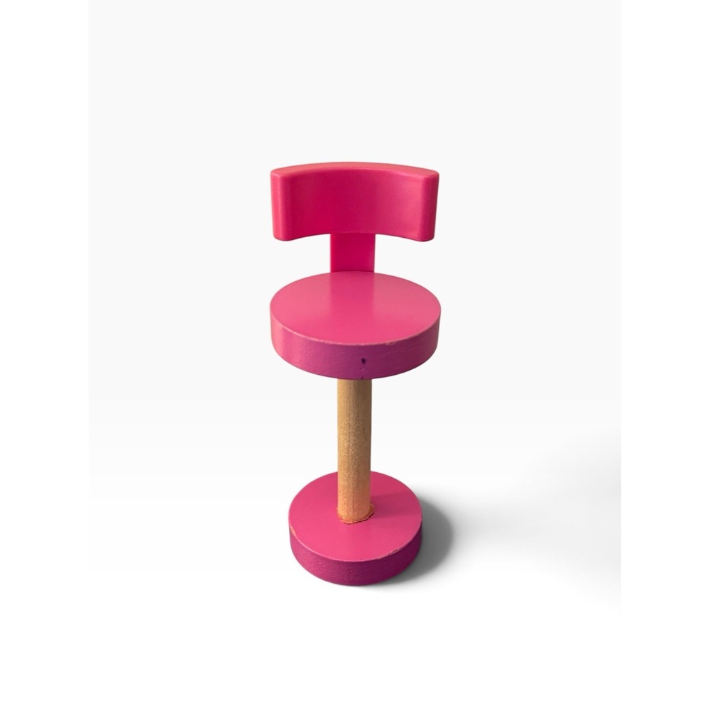 KidKraft 2011 Sparkle Mansion Retired Hot Pink Magenta High Chair Bar Stool 5in